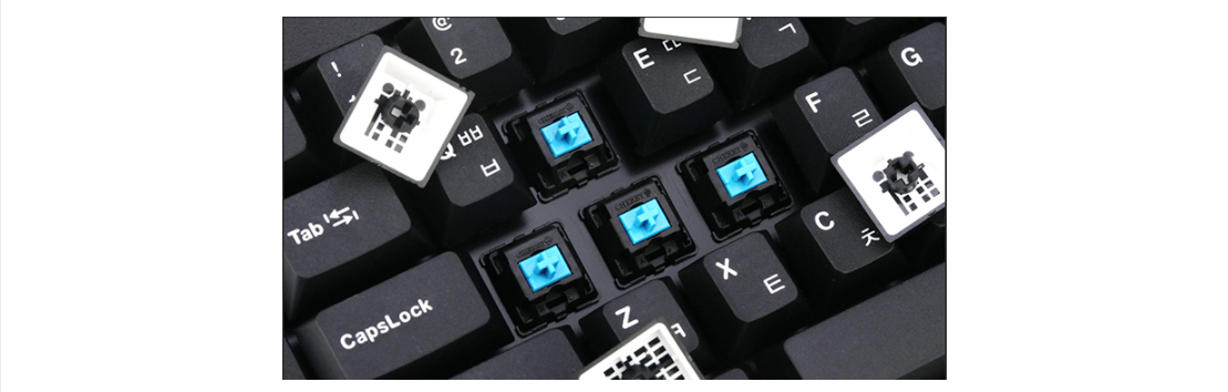 Bàn phím cơ Leopold FC980M Blue Switch Black trang bị keycap PBT Doubleshot cực bền và cho cảm giác gõ đầm tay